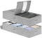 Huquter Underbed Storage with Adjustable Dividers 50L, 2 Pack Large Under Bed Storage Box with Lid & Clear Window, Foldable Under Bed Storage Bag with Zip for Toys, Shoes, Clothes, 80x41x15cm, Grey