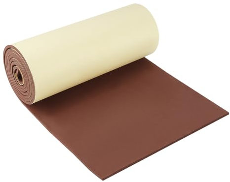 BENECREAT 5 mm Dicke Selbstklebende EVA-Schaumstoffrolle, 2m X 30cm Große Kokosnussbraune Schaumstoffpolsterfolie Zum Schutz von Möbeln, Eine Lücke Stopfen, Kostüme, Dichtungen, Wandschutz
