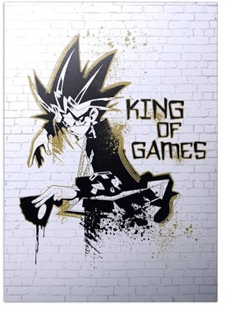 Displate - Poster aus Metal - Wall Art - Yu-Gi-Oh! - YU-GI-OH! Extension - King of Games Yami Yugi - Size M - 32x45cm Matt