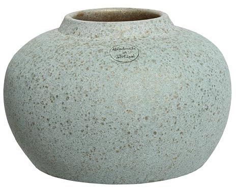 Decoris Pot de Fleurs en Terre Cuite - 23 cm de diamètre, 14 cm de Hauteur, Blanc/Couleur(s), Taille Unique
