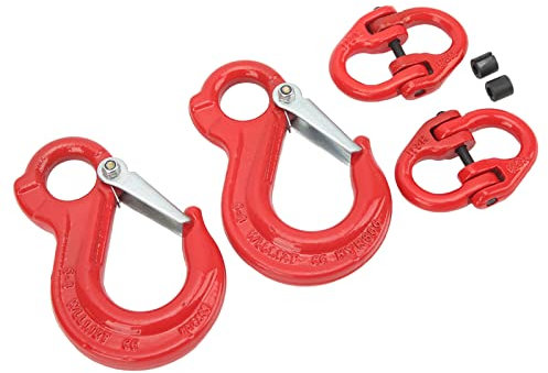 Gancio per Imbracatura con Occhiello 2 Set Gancio per Imbracatura con Occhiello per Carichi Pesanti Capacità di 1,12 T Gancio di Chiusura Sicuro per il Trasporto della Porta