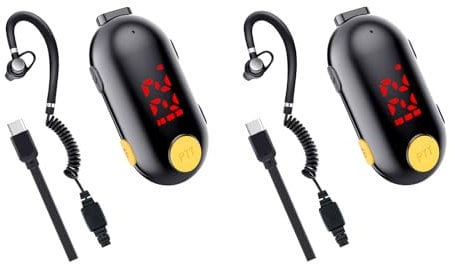 Super Mini Walkie Talkie Two Way Radio Portable FM Transceiver for Restaurants,Out Door Sport Supermarket Hospital Tourism,2 Pack