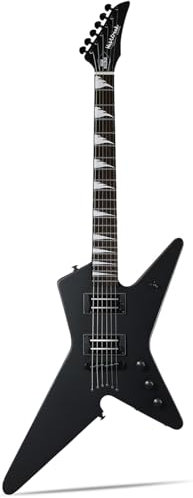 WestCreek Guitars HIGH VOLTAGE E-Gitarre, Heavy Metal Humbucker Tonabnehmer Electric Guitar, Mahagoni Körper, Palisander Griffbrett, Hals Ahorn, Knochen Nuss, 22 Bünde (Matt Schwarz)