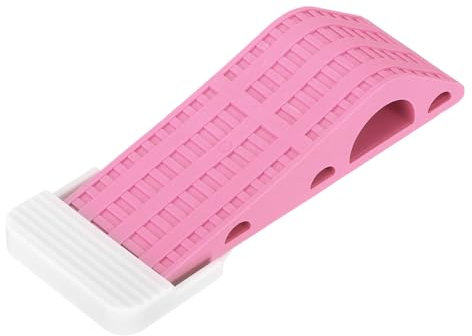sourcing map 1 Pcs Door Stoppers for Bottom of Door, 25mm/0.98 Inch Door Stops, Rubber Door Stopper Wedge Anti Slip, Window Stopper Door Stackable, Pink