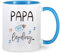 Livole Regalos para futuros padres, papá, padres, ideas de regalo para futuros padres Navidad - Papa 2025 Loading - Regalo para papá, regalo de embarazo, taza de café de cerámica de 325 ml
