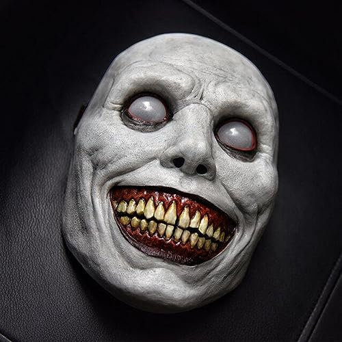 Huarsion Halloween Horror Maske - Lächelnder Dämon Latex Maske für Karneval, Fasching, Party und Cosplay Requisiten