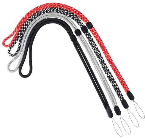 Aeaocvo 8 Pack Lanyards for Neck, Braided Lanyards, Black Lanyards, Long Lanyard Strap Lanyards for Keys, Keychain, Wallet, ID Name Tag Badge