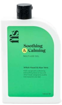 FFS Beauty Soothing & Calming Aloe & Witch Hazel Gel | Deep Hydration, Anti-Inflammatory, & Anti-Acne Gel | Nourishing Multi-Purpose Skincare Solution for Sensitive Skin