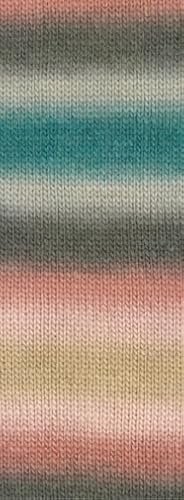 Lana Grossa Colorato Aktion 05 - Altrosa/Dunkel-/Hellgrau/Petrol/Puderrosa/Beige