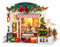 Amagogo DIY Weihnachtspuppenhaus, Miniatur-Gartenhaus-Bausatz, kleines Haus-Bausatz, 3D-Holzpuzzle, eingebautes Licht für Geschenke, Hobby, Urlaub