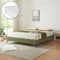 [en.casa] Doppelbett Lilla mit Matratze 160 x 200 cm Bettgestell mit abnehmbarem Bezug Cord Bett mit Lattenrost Polsterbett Grün