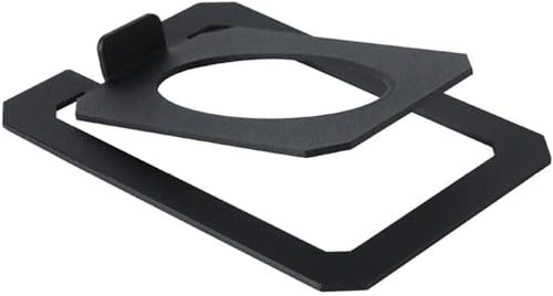 Metal Speaker Stands Pair, Studio Speaker Riser Padding for Small Speakers, PC Speakers, Studio Speakers, Metal Speaker Riser Stand Bookshelf Speaker Desk Stand (Black)