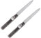 minkissy 2 Pezzi Lima Per Unghie Lucidata Lima Per Unghie in Metallo Lima Per Unghie Per Manicure Silver