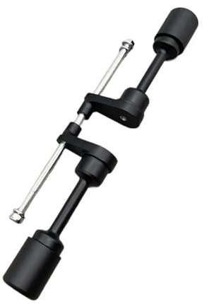 Hnnuaerop Slider for Telaio da Moto, Protezione anticaduta Senza Taglio, Protezione anticaduta, Parti Nere for Ninja 250R 2008-2013, Protezione anticaduta (Nero)(Black)