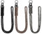 3 llaveros de cuello largo, paracord, cordón trenzado, cordón de paracord, cordón de paracord con mosquetón para llaves, cámara de camping al aire libre