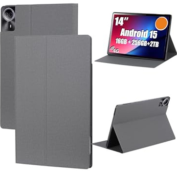 Case for Callsky-Pro Ctab 14/Ckypad Ctab 14 Tablet 14 Inch, yystao Voltage-Protective Tablet Case Cover, Dustproof, Anti-Scratch, Anti-Drop, Gray