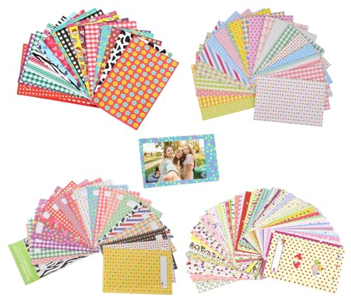 HAMKU 80 Stück Film Fotorahmen Aufkleber 3 Zoll Film Bunte Sticker Mini Bilderrahmen Aufkleber Filmrahmen Dekorative Sticker Kompatibel mit Fujifilm Mini 9/8/7S/70/26/50S/90 Kamerafilm