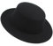 GEMVIE Herren Sonnenhut Outdoor Fedora Hut Filzhut mit Breiter Krempe Schwarz