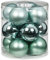 MAGIC Weihnachtskugeln Glas 8cm 12 STK. Christbaumkugeln Farbe: Winter Jade (Mint mintgrün Aqua Glanz/matt)