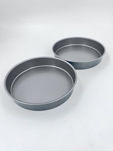 Samuel Groves Great British Bakeware 2 Pack 8 Superior Double Coated Non-Stick Victoria Sandwich Cake Tin, Baking, Oven Safe, Round Cake Tin, Fixed Base, PFOA & BPA Free Cookware, Made in England