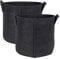 INTIRILIFE 2X Pflanzsack aus Vlies Stoff 20 Liter -5 Gallon- 30 x 25 cm - Pflanzen Übertopf mit Tragegriffen für Garten, Gewächshaus - Pflanzkübel Pflanzgefäß Pflanzbeutel Pflanztasche Kartoffelsack