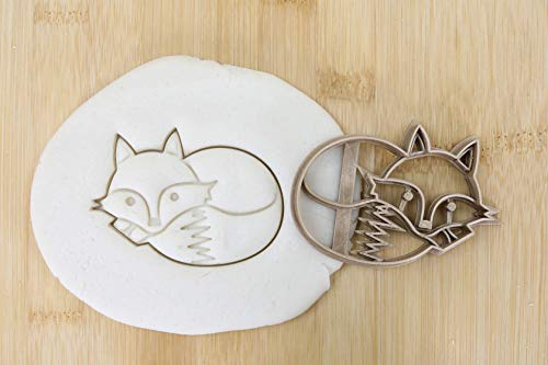 Fuchs liegt cookie cutter Fondant Keksstempel/Ausstechform keksausstecher PLA ca.8cm