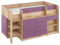 BIM Furniture Etagenbett Smile L Kindermöbel, Möbelset für EIN Kinderzimmer, EIN Bett mit Schreibtisch, Regalen, Schubladen: Linke Seite (Sonoma Eiche/Violett)