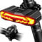 Smart Bike Tail Light with Auto ON/OFF Turn Signals & Brake Light, USB-C Rechargeable, Remote-Controlled Bike Horn Alarm, Rear Bicycle Safety Light