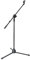 Boom Microphone Mic Stand Holder Professional Adjustable With 1 Free Clips for Musicians Party Stage Black