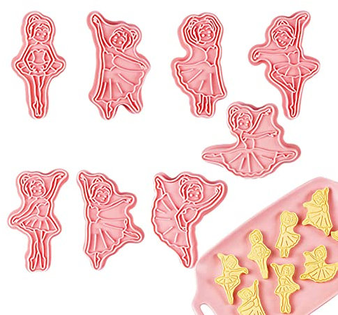 BAOK Stampini per biscotti da balletto, ballerino, stampo per biscotti e biscotti, per ballerini, per decorazioni di torte, fai da te, per biscotti fai da te