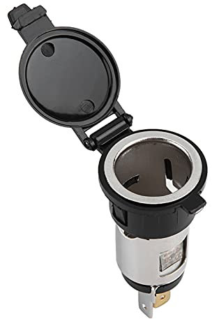 Honiwu Cigarette Lighter Socket, 12-24V Female Socket Power Plug Outlet Part, Car Cigarette Lighter Socket Power Outlet Adapter for Boat Motorbike Car