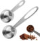 2 Stück 1/8 Messlöffel Set Edelstahl,30 ml Schaufel,Löffel mit kurzer langem Griff,Premium Heavy Duty Mess-löffel Becher Set,Kleine Esslöffel mit Metric,für Kanister,Kaffee,flüssigen