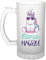 Chope Personnalisable | Verre à bière Pinte Idée Cadeau à personnaliserCollègue Travail Retraite Pot de Départ Anniversaire Noël Secret Santa Femme Homme (Licorne Magique)