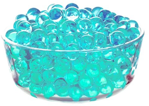 ZOWOKI Water Beads for Vases 6,000 Plus - 50 g Water Gel Jelly Balls Vase Filler - Beads for Floating Candles Making, Wedding Party, Decorative Home Accessories Plants and Craft (50g Sky Blue)