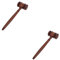 Lurrose 2st Holzhammer Auktionsgegenstände Anwalt Cosplay Requisiten Schulbedarf Für Jura Richterhammer Aus Holz Anwaltshammer Hammer Spielzeug Versteigern Auktionshammer Brown Gummi