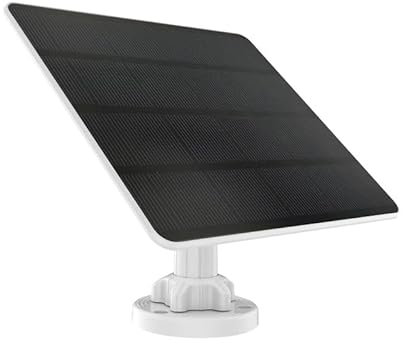 Weinsamkeit 5W Panneau Solaire pour Caméra de Surveillance Extérieure, Compatible avec Eufy Cam, 2C/2C Pro, 2/2Pro, E20/E40 Kamera, Comprend Interfaces USB-C, Micro et DC, Câble 3M, IP65 Étanche