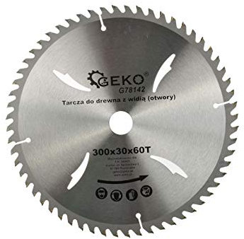 geko G78141 lama per sega circolare con fori 300 mm x 30 mm x 40 T (confezione da 12)