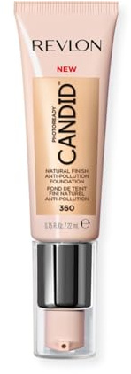 Revlon PhotoReady Candid Natural Finish Foundation, with Anti-Pollution, Antioxidant, Anti-Blue Light Ingredients, Cashew (270), 22 ml
