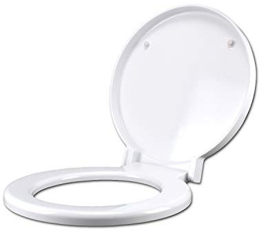 Idrotop Toilettensitz für ARKE' GALASSIA weiß, Thermo-Stromversorgung, Reißverschluss, normal, Edelstahl