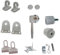 TENDAGGIMANIA Kit Accessori Tende da Sole Tenda a Rullo per Esterni a Caduta Colore Grigio 7035 - Ricambi tempotest Tende da Sole per Esterno per Rullo Diametro 60 MM