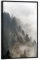artboxONE Poster mit schwarzem Rahmen 30x20 cm Wald & Bäume Natur Nebelwald - Bild Mountain Clouds Cold