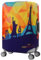 7-Mi Wasserfeste Print Trolley Case Schutzhülle für 30/31/32 Gepäck waschbar Hülle Travel Suitcase Protector XL World Travel