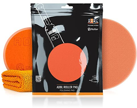 ADBL Roller Pad-R One Step Polierpad - Polierschwamm für Ø150mm Stützteller - Profi Polierpad mit Klettverschluss - Polierschwamm, Auto Polieren, Schwamm Polierteller
