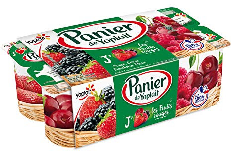 Yoplait Yaourt Panier De Yoplait Fruits Rouges 8x130g