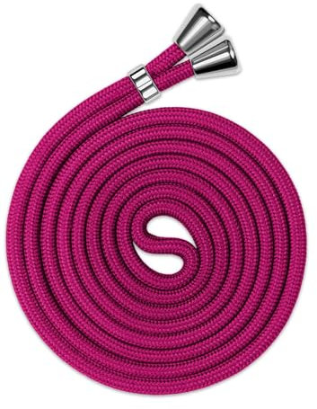 ONEFLOW Ersatzkordel für alle Handys | Handykette ohne Hülle - Stylisches Band zum Umhängen, frei verstellbar bis 155cm | Extrakordel in Rosa Pink