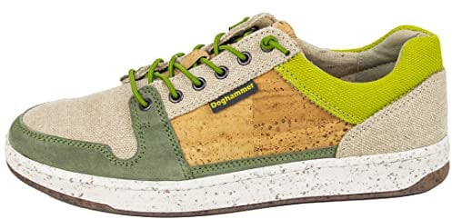 Doghammer Sneaker Herren - nachhaltig, fair, ökologisch - aus Leinen und Kork - handgefertigt in der EU (oli, Numeric_45)