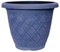 Muddy Hands Decorative Plant Pot Outdoor Garden Colourful Round Plastic Planter (Pastel Marine Blue, 11.5 Litre)