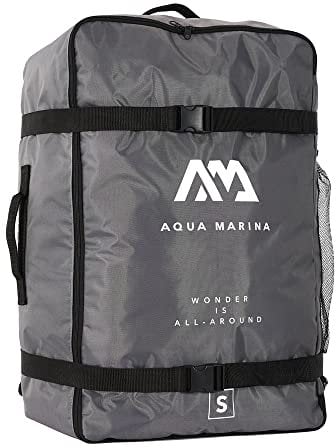 Aqua Marina Reißverschluss-Rucksack für aufblasbares Einzel-Kajak/-Kanu und Zubehör Größe S Grau 70×45x30 cm