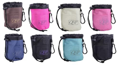 NETPROSHOP Leckerlibeutel Belohnungsbeutel für Leckerlis von Pferd und Hund, Farbe:Grau/Schwarz