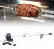 WSIKGHU Girarrosto a motore in acciaio inox, spiedo girevole, ago per carne, barbecue con grill, girarrosto a gas, 80 cm, spiedino girevole